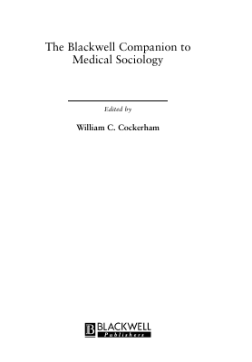 Blackwell Companion to Medical Sociology, The.pdf